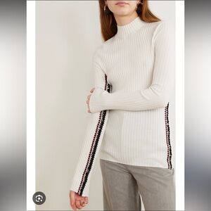 ISO Chloé Ribbed Crochet Knit Mock turtleneck sweater Chloe top, medium